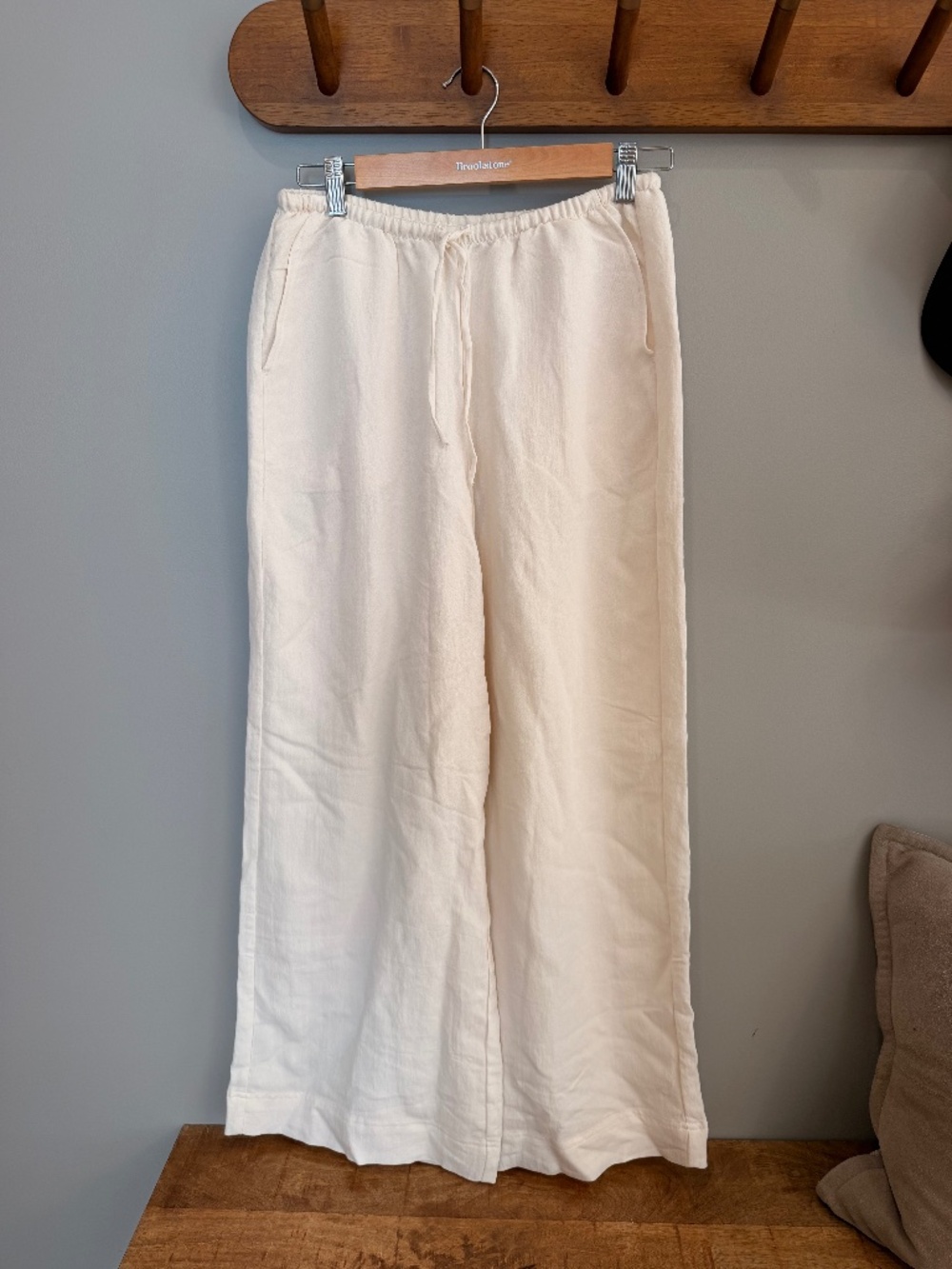 Zsupply baggy line pant- white size small